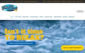 Elko Spas, Billiards & Pools website