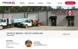 Fortiline Waterworks of Myrtle Beach website
