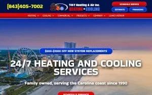TNT Heating & Air website