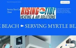 Rising Tide Heating & Air Solutions website