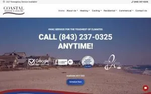 Coastal Heating and Cooling of SC INC. website