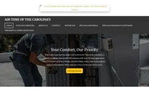 Air Time of the Carolina's website
