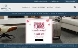 Shoreline Flooring of Myrtle Beach website