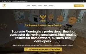 Supreme Flooring LLC of Myrtle Beach website