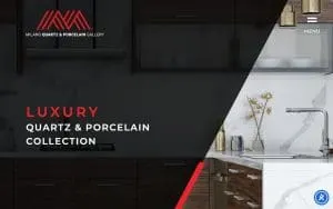 Milano Quartz and Porcelain Gallery website