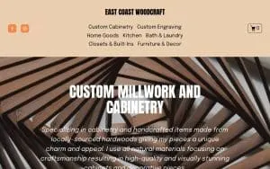 East Coast Woodcraft and Millwork website