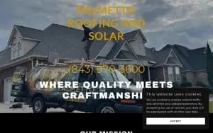 Palmetto Roofing website