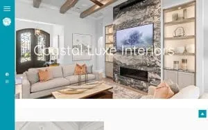 Coastal Luxe Interiors website