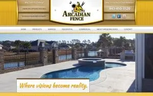 Arcadian Fence LLC website