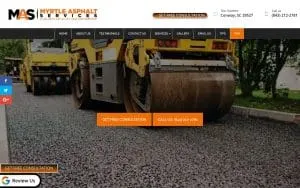 Myrtle Asphalt Services website