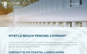 Elite Coastal Fencing website