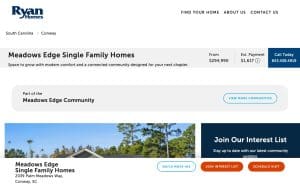 Ryan Homes at Meadows Edge Single Family Homes