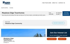 Ryan Homes at Meadows Edge Townhomes