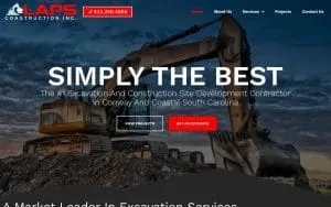 Laps Construction Inc website
