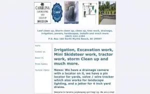 Carolina Landscaping and Clean Up of North Myrtle Beach website