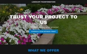 Landscape Transformations website