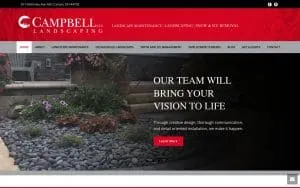 Campbell Landscaping Inc website