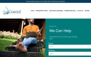 Coastal Lawn Care website