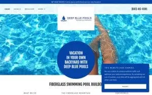 Deep Blue Pools website