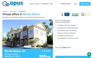 Opus Virtual Offices of Myrtle Beach website