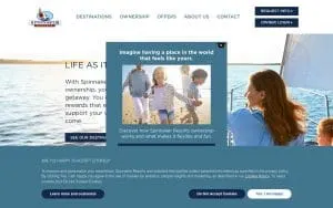 Spinnaker Resorts website