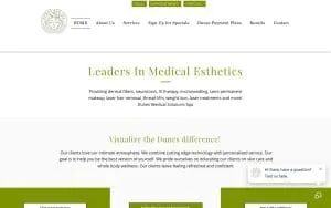 Dunes Medical Solutions Spa website