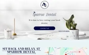 Sparrow Dental website