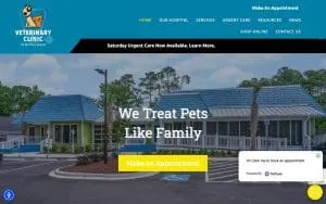 Veterinary Clinic of Myrtle Beach website