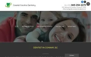 Carolina Forest Family Dentistry website
