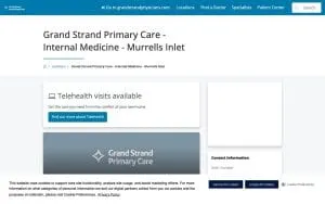 Grand Strand Primary Care Internal Medicine - Murrells Inlet website