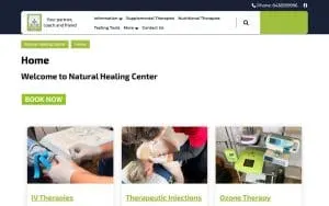 Natural Healing Center of Myrtle Beach website