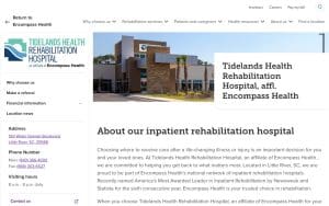 Tidelands Health Rehabilitation Hospital at Murrells Inlet