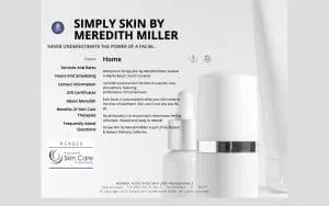 Simply Skin by Meredith Miller website