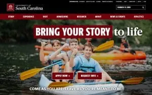 University of South Carolina website