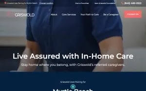 Griswold Care Pairing for Myrtle Beach website