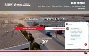 Crete Carrier Corporation of Lincoln website