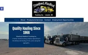 Stanford Madlock Trucking Inc website
