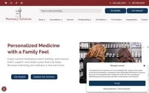 Pharmacy Solutions of Lincoln website