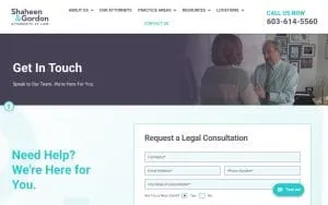 Shaheen & Gordon, P.A. of Manchester website