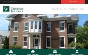 Wieczorek Insurance website