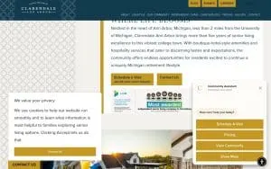 Clarendale Ann Arbor website