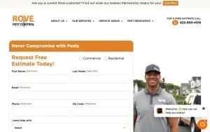 Rove Pest Control of St. Paul website