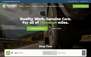 Victory Tire & Auto—Stillwater website