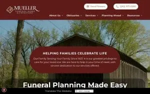Mueller Memorial Funeral Home & Cremation St Paul website
