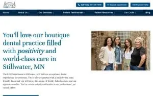 Lift Dental website