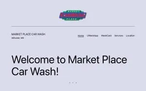Marketplace Car Wash website
