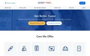 WellNow Urgent Care of Clifton Park website