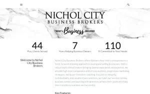 Nichol City Business Brokers website