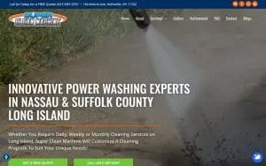 Super Clean Machine | Power Washing & Roof Washing website