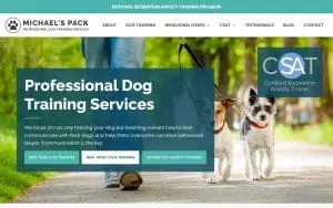 Michael's Pack Dog Training Center of Mineola website